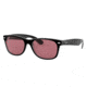 Ray-Ban Wayfarer RB2132 Sunglasses 6398U0-55 - Black/Transparent Frame, Violet Photo Mir Gold Lenses