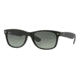 Ray-Ban Wayfarer RB2132 Sunglasses 6406M3-55 - Black Frame, Grey Gradient Dark Grey Polar Lenses