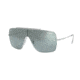 Ray-Ban WINGS II Sunglasses - Men's, Silver Frame, Light Blue/Silver Gradient Mirror Lenses, RB3697-003-Y0-35
