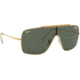 Ray-Ban WINGS II Sunglasses - Men's, Gold Frame, Green Classic Lenses, RB3697-905071-35