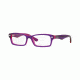 Ray-Ban Youth RY1530 Eyeglass Frames 3666-46 - Top Violet On Fuxia Fluo Frame
