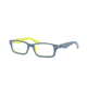 Ray-Ban Youth RY1530 Eyeglass Frames 3819-48 - Top Blue On Yellow/Black