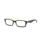 Ray-Ban Youth RY1530 Eyeglass Frames 3820-48 - Top Black On White/Green