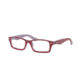 Ray-Ban Youth RY1530 Eyeglass Frames 3821-48 - Top Red On Grey/Blue