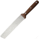 Razolution Buffet Knife Walnut Fixed Blade Knife, 12.5in Overall, 7.5in Satin Double Edge SS Blade, Walnut Handle, One Standard Edge And One Serrated Edge, 58101