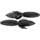 Reaction Innovations Double Wide Beaver Creature Bait, 6, 5.2in, Black with Red Flake, DWB-002