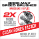 Real Avid Bore-Max Speed Brushes Multi-Cal Pack, Grey, Medium, AVBMSBS