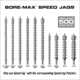 Real Avid Bore-Max Speed Jags &amp; Patches Multi-Cal Pack, Grey, Medium, AVBMJAGS