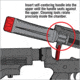 Real Avid Chamber Boss Cleaning Kit - AR15, Gray/Red, AR15, AVAR15CB