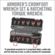 Real Avid Master-Fit AR-15 Crowfoot Wrench Set, 13-Piece, Grey, AVMF13WS