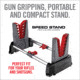 Real Avid Portable Gun Cleaning Speed Stand, Grey, Red, Black, Large, AVSSFG