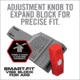 Real Avid Smart-Fit AR-9 Vise Block, Grey/Red, AVGLOCKSFVB