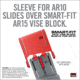 Real Avid Smart-Fit Vise Block Sleeve for AR10, Red, Small, AVAR10SFVBS