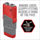 Real Avid Smart-Fit Vise Block Sleeve for AR10, Red, Small, AVAR10SFVBS