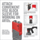 Real Avid Smart-Fit Vise Block Sleeve for AR10, Red, Small, AVAR10SFVBS