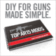 Real Avid Top AR15 Mods Instructional Book, Black, 18 Mods, AR15, AVTOPMODS
