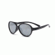Real Kids Shades Black Aviator Flex Fit Frame with Silver Mirror Lens 4+, Unisex 4SKYBLK