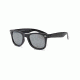 Real Kids Shades Black Square Frame/Black Temples Polycarbonate Frame with Silver Mirror Lens 10+, Unisex 10SWGBKBK