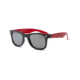 Real Kids Shades Black Square Frame/Red Temples Polycarbonate Frame with Silver Mirror Lens 10+, Unisex 10SWGBKRD