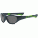 Real Kids Shades Boy's Unbreakable Sunglasses, Graphite/Lime Frame with Polarized Smoke Lens, Youth 7DISGRLMP2