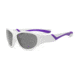 Real Kids Shades Girl's Unbreakable Sunglasses, White/Purple Frame with Smoke Lens, Toddler 2DISWHPU
