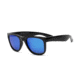 Real Kids Shades Unbreakable Waverunner FlexFit Sunglasses, Black Frame with Blue Revo Lens, Young Adult 10WAVBKBLR