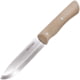 Real Steel Bushcraft III Coyote Fixed Blade Knife, 8.5in Overall, 4in Satin D2 Tool Steel Blade, Coyote Tan G10 Handle, Belt Adapter, Coyote Brown Kydex Belt Sheath, Coyote tan, 3726