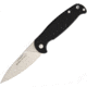Real Steel H6 Free Linerlock Stonewash Folding Knife,3.75in,Standard Edge,Stonewash,Black,G10 Handle RS7622