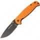 Real Steel H6 Orange Black Blade Folding Knife,3.75in,Sandvik 14C28N Steel,Orange,G10 Handle RS7782