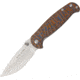 Real Steel H6 Orange/Black Satin Folding Knife,3.75in,Sandvik 14C28N Steel,Satin,Orange and Black,G10 Handle RS7783