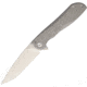 Real Steel Megalodon Framelock 2017 Folding Knife,4in,M390 Steel,Standard Edge,Satin,Stonewash Titanium Handle RS9611