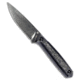 Real Steel Dex Fixed Blade Knife, 3.15in, Bohler M390 Stainless Steel, Drop Point Blade, Carbon Fiber, G-10, Black Handle, Black/Silver, 7.09 inch, BHQ-221771