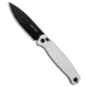 Real Steel Real Steel Huginn Crossbar Lock Knife White G-10 3.65" Black VG10, White, VG10, adult, BHQ-182817