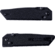 Real Steel Sacra TAC Folding Knife, 3in, Steel, Tanto, G10 Handle, Black, 7712B