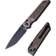 Real Steel Sacra TAC Folding Knife, 3in, Steel, Tanto, G10 Handle, Coyote, 7712C