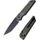 Real Steel Sacra TAC Folding Knife, 3in, Steel, Tanto, G10 Handle, OD Green, 7712G