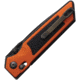 Real Steel Sacra TAC Folding Knife, 3in, Steel, Serrated, Tanto, G10 Handle, Orange, 7713OB
