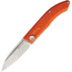 Real Steel Stella Folder Folding Knife, Orange G10 handle, 7052