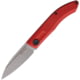 Real Steel Stella Folder Folding Knife, 3" stonewash finish VG-10 stainless blade, Red G10 handle, 7053