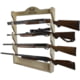 Rush Creek Creations 4 Gun Wall Storage Rack, Natural Pine Light, 39-4000
