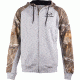 Realtree Men's Hawthorn Hoodie Large Gray W/rt-xtra Panels
