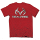 Realtree Mens Realtree Ap Snow Logo S/S Tee, Heather Red, S RTD010022.139238.S