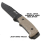 Reapr Brigade Fixed Blade Knife, 5in, 420 Stainless, Black Powdercoated, 11009