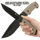 Reapr Brigade Fixed Blade Knife, 5in, 420 Stainless, Black Powdercoated, 11009