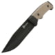 Reapr Brigade Fixed Blade Knife, 5in, 420 Stainless Steel, Modified Drop Point Blade, Black, 11009