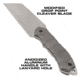 Reapr JAMR Fixed Blade Knife, 6in, Stainless Steel, Satin Stainless, 11012