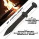 Reapr Legion Sword, 13in, 420 Stainless Steel, Stonewashed Stainless, 11019