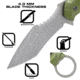 Reapr SLAMR Fixed Blade Knife, 4.75in, 420 Stainless Steel, Matte Stainless, 11010