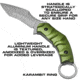 Reapr SLAMR Fixed Blade Knife, 4.75in, 420 Stainless Steel, Matte Stainless, 11010