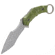 Reapr SLAMR Fixed Blade Knife, 4-3/4in, 420 Stainless Steel, Serrated Back Edge Blade, Matte Stainless, 11010